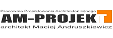 Am-Projekt Pracownia projektowania architektonicznego, architekt Maciej Andruszkiewicz logo
